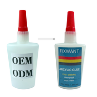 OEM ODM 30ML Colle Acrylique à Séchage Rapide PMMA Adhésif pour ABS Plexiglas PVC Plastique Transparent Étanche Forte Liaison