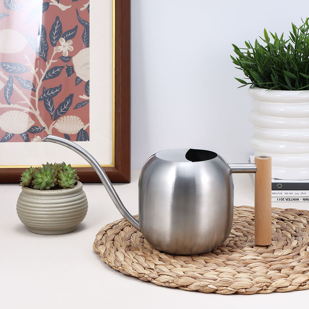 Pot d'arrosage en forme de tambour pour fleurs - ponçage - tréfilage - 12L