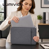 Housse de transport portable pour ordinateur portable, sacoche légère pour tablette, pochette de voyage fine pour ordinateur portable 15,6 pouces, mallette avec organisateur de poches