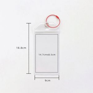 Etiqueta de equipaje de PVC al por mayor con bucles de acero y cierre superior con cremallera para viajes y cruceros, hecha de plástico - Product Image 4