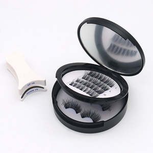 رموش مغناطيسية قابلة لإعادة الاستخدام رموش صناعية مظهر طبيعي لا حاجة للغراء رموش مغناطيسية مع قضيب - Product Image 1