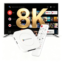 Nouvelle Box TV Intelligente 2026 8K H96 MAX RK3518 Android 14.0 4K Wifi6 BT5.4 avec Assistant Vocal et Lecteur Multimédia Android TV