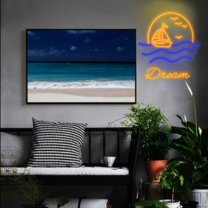 Sailboat Neon Sign <b>Lights</b> Custom Multi-Color Remote Control Wall Mountable Baby Gift Home Party Car Companies Event Decor - Product Image 4