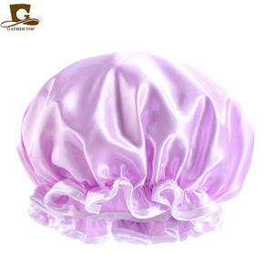 Hot Sale Waterproof Cap Bathroom Double Layer Plastic <strong>Rain</strong> Shower Laundry Hat <strong>Bonnet</strong> Women <strong>Bonnet</strong> Wholesale - Product Image 2