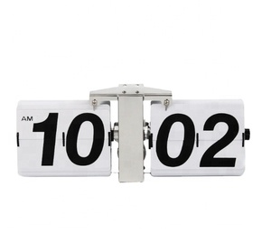 Réveil numérique rétro à retournement automatique Fichier de table Horloge de page inférieure Format <span class=keywords><strong>AM</strong></span>/ <span class=keywords><strong>PM</strong></span> Montre pour la maison et le <span class=keywords><strong>bureau</strong></span> - Product Image 1