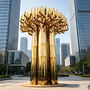 Sculpture de méduse en acier inoxydable de grande taille K479, résistante aux intempéries, statue en métal durable pour jardin de villa haut de gamme - Product Image 4