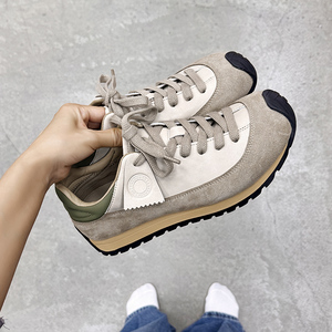 Sneakers Vintage Forrest Gump per Uomo e Donna, Scarpe da Corsa Retrò in Camoscio con Patchwork, Antiscivolo, Casual e alla Moda - Product Image 5