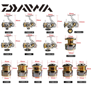 2021 nuovo originale DAIWA FREAMS FC LT mulinelli da pesca 1000 2500 4000 3000 cuscinetto a sfere 5/1 filo metallico da pesca ruota rotante - Product Image 4