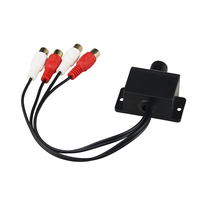 Amplificador de Audio Universal RCA para coche, altavoz con Control remoto de volumen, bajo/ganancia, Mando de nivel