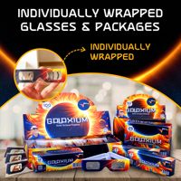 Lunettes d'éclipse solaire en carton CE ISO 12312-2, verre de visualisation en papier sûr pour les yeux, conformes aux normes européennes pour l'observation des éclipses solaires AAS