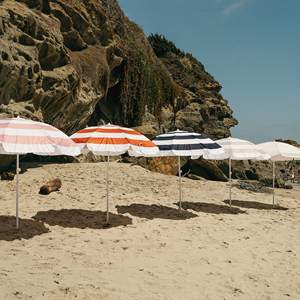 ร่มทะเลขนาด180ซม. ร่มชายหาดขนาดใหญ่ร่มบังแดดกลางแจ้งร่มกันแดดทำจากโพลีเอสเตอร์ร่มชายหาดกว้าง6ฟุตน้ำหนักเบา - Product Image 2