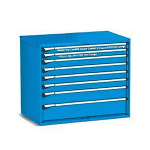 Fami Master Key Comfort Drawer <b>Cabinet</b> 8 Drawers 1190x726x1000 Mm Dark <b>Grey</b> Ral7000 Tool Storage - Product Image 2