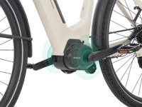 Sepeda Listrik Kota dengan Motor Mid-drive Ananda, Sistem Belt Karbon 3-Kecepatan Otomatis Cerdas, Sensor Torsi, Baterai 36V15Ah