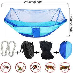 Hamac de camping avec moustiquaire pour pique-nique en plein air, installation rapide, hamacs de camping portables, lit suspendu pour dormir - Product Image 3