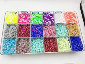 Kính sáng bóng khoan đáy phẳng với lỗ khoan thủy tinh pha lê màu lỗ giữa tay khâu khoan tự làm quần áo phụ kiện đám cưới - Product Image 6