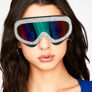 400 nouvelle mode diamant design femmes sports <span class=keywords><strong>de</strong></span> plein air antibrouillard <span class=keywords><strong>ski</strong></span> sport lunettes <span class=keywords><strong>de</strong></span> <span class=keywords><strong>soleil</strong></span> - Product Image 2