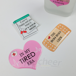 Nhà Sản Xuất Bán Buôn In Tự Thiết Kế Logo Công Ty Thương Hiệu Tên 3D Dome Epoxy Nhựa Dán Cho DIY - Product Image 1