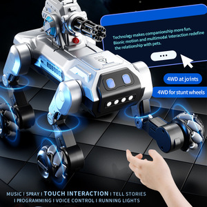 Chien robot intelligent télécommandé par IA, programmable via application, jouet éducatif pour développer les compétences, chien mecha. - Product Image 6
