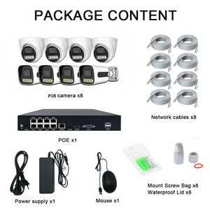 ระบบกล้องวงจรปิด TSEye 8CH 8MP 4K POE NVR พร้อมกล้องโดมตรวจจับความเคลื่อนไหวในเวลากลางคืน กล้องรักษาความปลอดภัยแบบกระบอก IP66 - Product Image 4