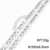 Chaîne en acier inoxydable plaqué or, plusieurs tailles et largeurs au choix, accessoires de collier pour hommes et femmes MGBC1452