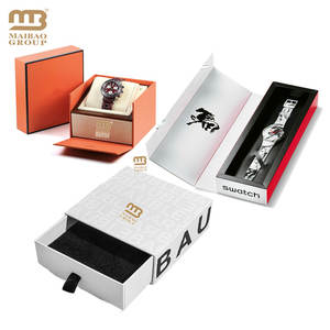 Montre de bracelet unique Double personnalisé, bon marché, emballage de montre-bracelet, <span class=keywords><strong>homme</strong></span> et femme, boîtes cadeaux en papier, pour bracelet, collection - Product Image 5