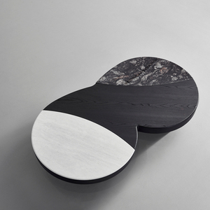 Pháp phong cách cổ điển Bàn cà phê sang trọng rắn gỗ composite thiết kế Boutique khách sạn đồ nội thất phòng khách hình bầu dục bàn trà - Product Image 6