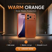 Étui de téléphone en cuir véritable pour iPhone 18 17 16 Pro Max, protection intégrale de l'appareil photo, personnalisation DIY, protection de l'objectif