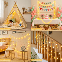 Guirlandes lumineuses Globe Star, guirlandes lumineuses sphériques avec prise USB, lumières féériques étoilées pour la décoration de la chambre à coucher, du dortoir et des festivals