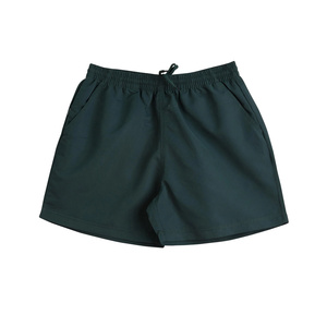 Shorts de sport solides et écologiques haute performance pour hommes, conçus pour un entraînement physique confortable et un mouvement flexible - Product Image 1
