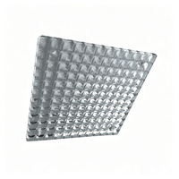 Nouveauté : Carreaux de verre décoratifs géométriques à motif quadrillé, finition miroir, pour murs décoratifs commerciaux