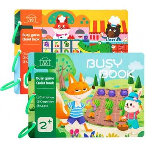 Livre d'activités Montessori pour bébés et tout-petits (1-3 ans) – Jouet de voyage, éveil sensoriel, calme et doux, idéal pour le temps sur le ventre – Sûr et durable – Vente en gros - Product Image 1