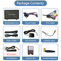 Radio de Coche Android de 13.3 Pulgadas y 2 Din con DSP, Mirror Link, 1 Año de Garantía, para Mercedes Benz Clase SLK R171 2004-2011, GPS, CarPlay
