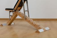 Banc de gymnastique réglable à domicile avec haltères pliables Support de musculation plat pratique