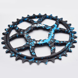 Juego de bielas Krsec para Gxp 7075 de aleación de aluminio, de disco único, hueco, integrado, de montaje directo, para bicicletas - Product Image 2