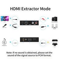 SYONG-Extracteur audio HDMI 2.0 ARC convertisseur répartiteur HDMI vers RCA SPDIF prise AUX 3.5mm adaptateur audio HDMI vers extracteur audio 5.1