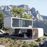 Villa préfabriquée à deux étages en forme de cabane de style Apple, maison modulaire à deux niveaux pour le développement de complexes hôteliers et la location
