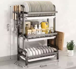 Manufacturer Price Wholesale <b>Kitchen</b> Bowl and Chopsticks Drain Rack Multi-functional Small Household Drain Rack - Product Image 3