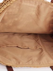 Bolso de Hombro de Mujer Estilo Japonés Coreano Mori Artístico, de Papel Calado y Ganchillo, con Cierre de Cremallera, de Poliéster y Algodón, Tanjing - Product Image 3