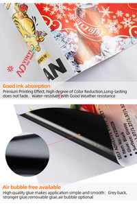 Pellicola Adesiva in PVC Premium 80mic 140g Bianca/Trasparente, Permanente, Senza Bolle, per Materiali di Stampa Poster - Product Image 3