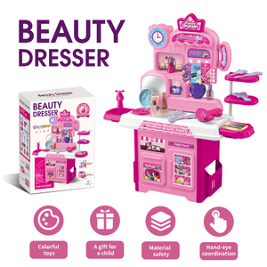Juguete de Maleta de Juguete para Niñas, Juego de Imitación, Set de <span class=keywords><strong>Maquillaje</strong></span> para Niños, Set de Cosméticos para Niñas, Princesa de Belleza - Product Image 4