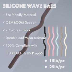 Barra de Mancuernas de Silicona BOGA, Resistente, Portátil, Antideslizante, con Logotipo Personalizado, para Levantamiento de Pesas, Fisicoculturismo, Gimnasio, Entrenamiento de Fuerza - Product Image 2