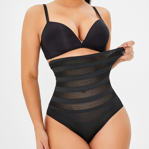 Gaine sculptante sans couture, respirante, écologique, à maintien moyen, <span class=keywords><strong>grande</strong></span> <span class=keywords><strong>taille</strong></span>, en maille, pour le contrôle du ventre et le rehaussement des fesses - Product Image 2