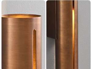 Applique murale en cuivre de style nordique moderne et luxueux, éclairage LED Art Déco pour hôtel, <span class=keywords><strong>couloir</strong></span>, salon, décoration extérieure - Product Image 3