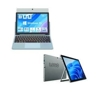 OEM 2 in 1 Touch Screen 10inch Win 10 Double Camera U-Bracket Detachable Keyboard DDR4 Laptop Tablet