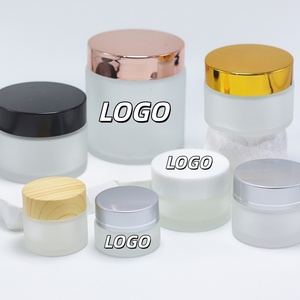 5/10/15/20/25/30/50/60/100g mờ mỹ phẩm bao bì Kem Jar rõ ràng Matte Glass mặt Kem Jar với Rose Gold Nắp - Product Image 1