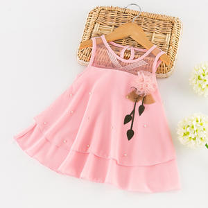 Vestido de Fiesta de Chifón para Niña, Estilo Veraniego, Transparente, de YiWu, China - Product Image 4