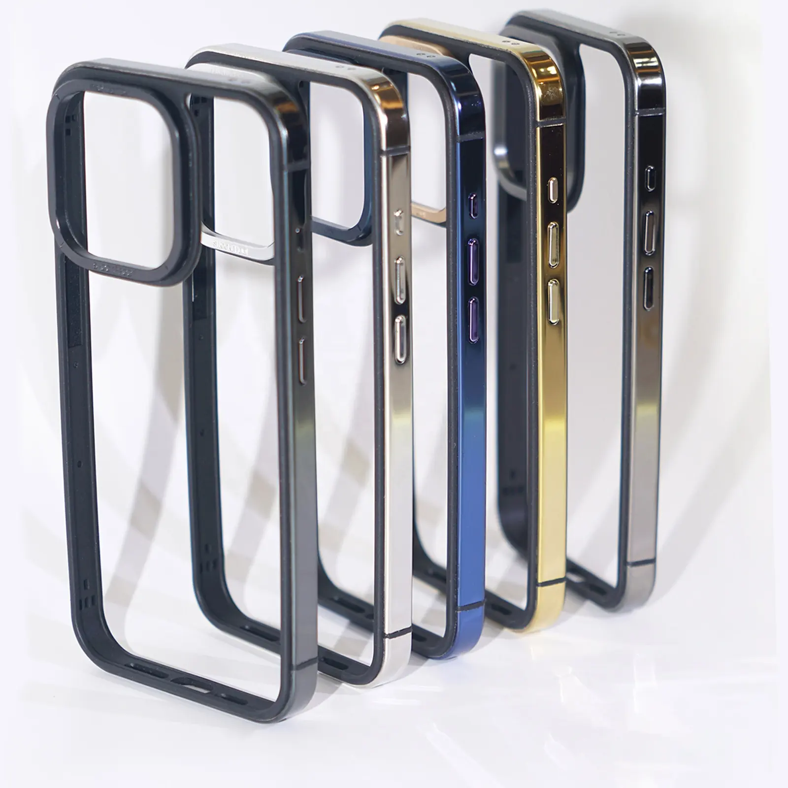 New Ultra Thin kim loại khung Đối với iPhone 15 Pro Nhôm Bumper trường hợp đối với iPhone 14 15 Pro Max với kim loại máy ảnh bảo vệ
