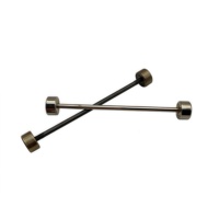 Usine directe 66mm en alliage de zinc en forme d'haltère bricolage boucle de sac à la main-accessoires de bagages