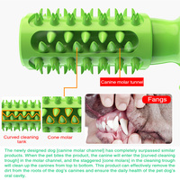 Jouet à mâcher pour chien en TPR, brosse à dents pour animaux, bâtonnet dentaire molaire avec ventouse
