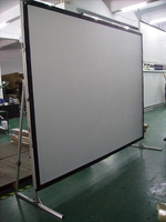Écrans de projection portables pliables HEYU 300 pouces 16:9 avec kit complet pour événements, cinéma, projection en extérieur